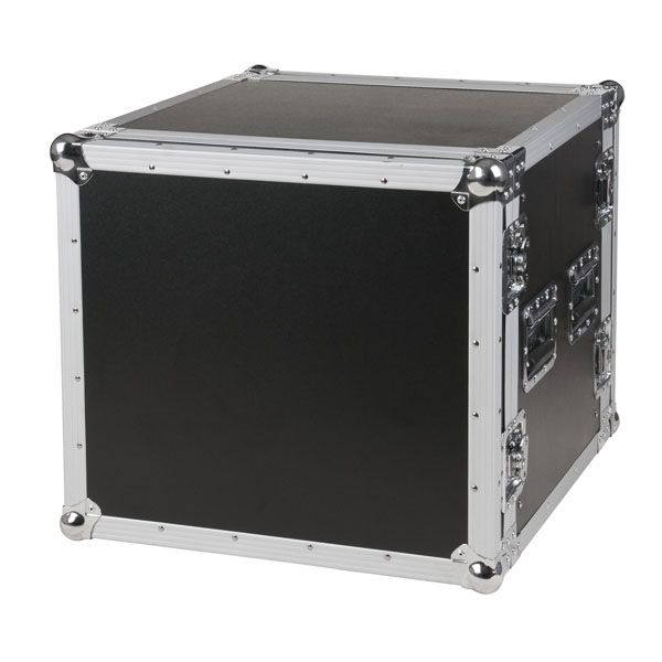 Flightcase 19″ rack 10 HE zwart - Afbeelding 2