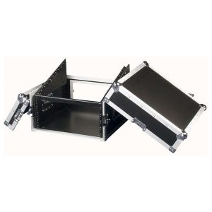 Flightcase 19″ rack 6HE + 10HE boven