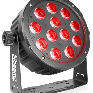 BeamZ Pro BAC-506B compacte Alu Par 12x 18W RGBWA-UV 6 in 1 zwart incl. IR bediening