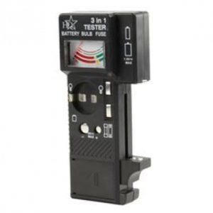 Batterij en zekering en lampen tester
