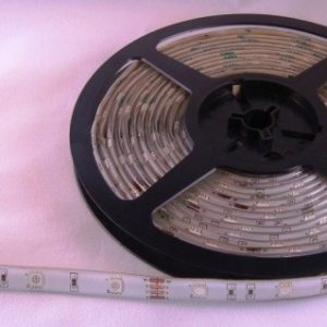 RF-LED RGB Led plakstrip 30 Led’s/m 12V IP-65 waterdicht per 5m rol