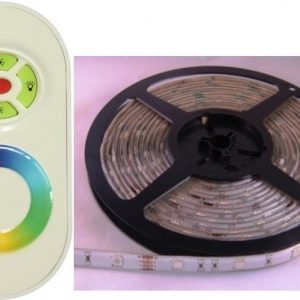 RF-LED RGB Led 5m set 30 Led’s/m 12V IP-65 waterdicht incl. Touch controller en voeding