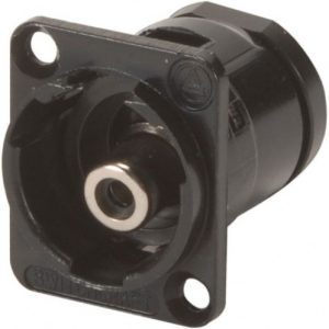 Switchcraft Tulp female >Tulp female chass. deel zwart type EHRCA2BX