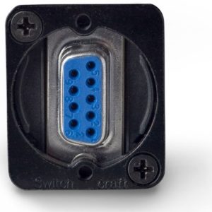 Switchcraft 9 p Sub-D female >9 p Sub-D female chass. deel zwart type EHDB9FFB