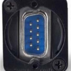 Switchcraft 9 p Sub-D male >9 p Sub-D male chass. deel zwart type EHDB9MMB