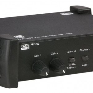 PRE-202 2 kanaals microfoon mixer