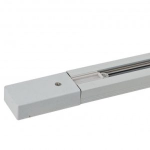 1 Fase Spanningsrail 1m wit incl. voeding