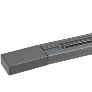 1 Fase Spanningsrail 2m zilver incl. voeding