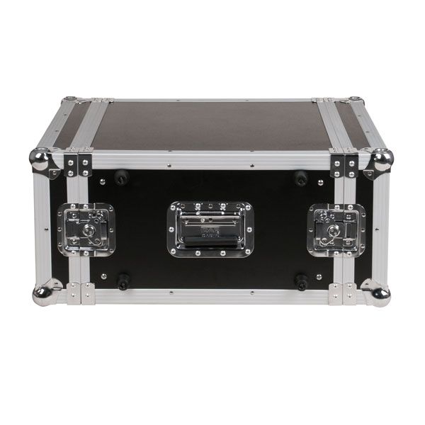 Flightcase 19″ rack 6 HE zwart - Afbeelding 4