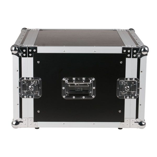 Flightcase 19″ rack 8 HE zwart - Afbeelding 4