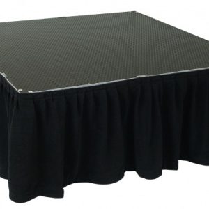 Flexi Stage afrok zwart 40cm hoog x 2,1 m lang