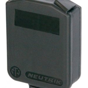 Neutrik SCDX afdekkap IP42 t.b.v. “D” chassis delen Zwart