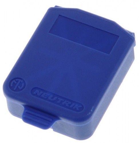 Neutrik SCDX-6 afdekkap IP42 t.b.v. “D” chassis delen Blauw