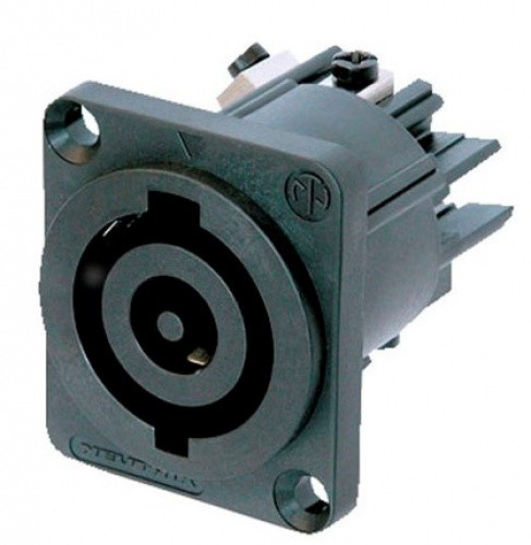 Neutrik Powercon chassdeel 32A zwart