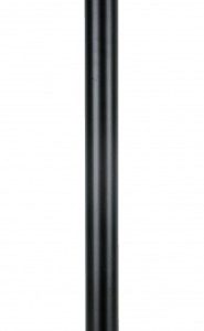 Afzet paal met verstelbaar lint zwart