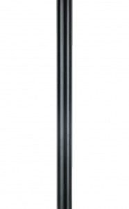 Afzet paal met ronde kop zwart