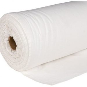 Deko Flanel 1,3 m x 60m rol wit 160gr/m2 DIN4102B1