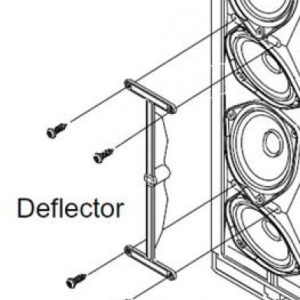 Bose deflector voor montage van het rooster t.b.v. Panaray 402 (II) NIET MEER LEVERBAAR