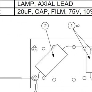 Bose beveiligingslamp met draden t.b.v. Panaray 402II NIET MEER LEVERBAAR