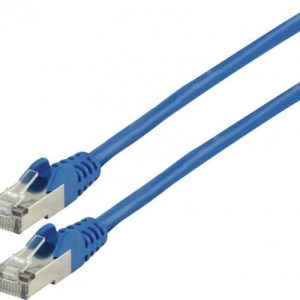 S/FTP patch kabel 8p Cat 6 15m blauw