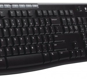 Logitech draadloze muis en keyboard multimedia US international zwart/zilver