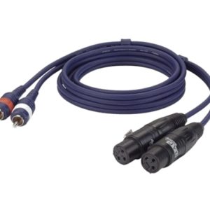 2x XLR female > 2x RCA male 1,5m