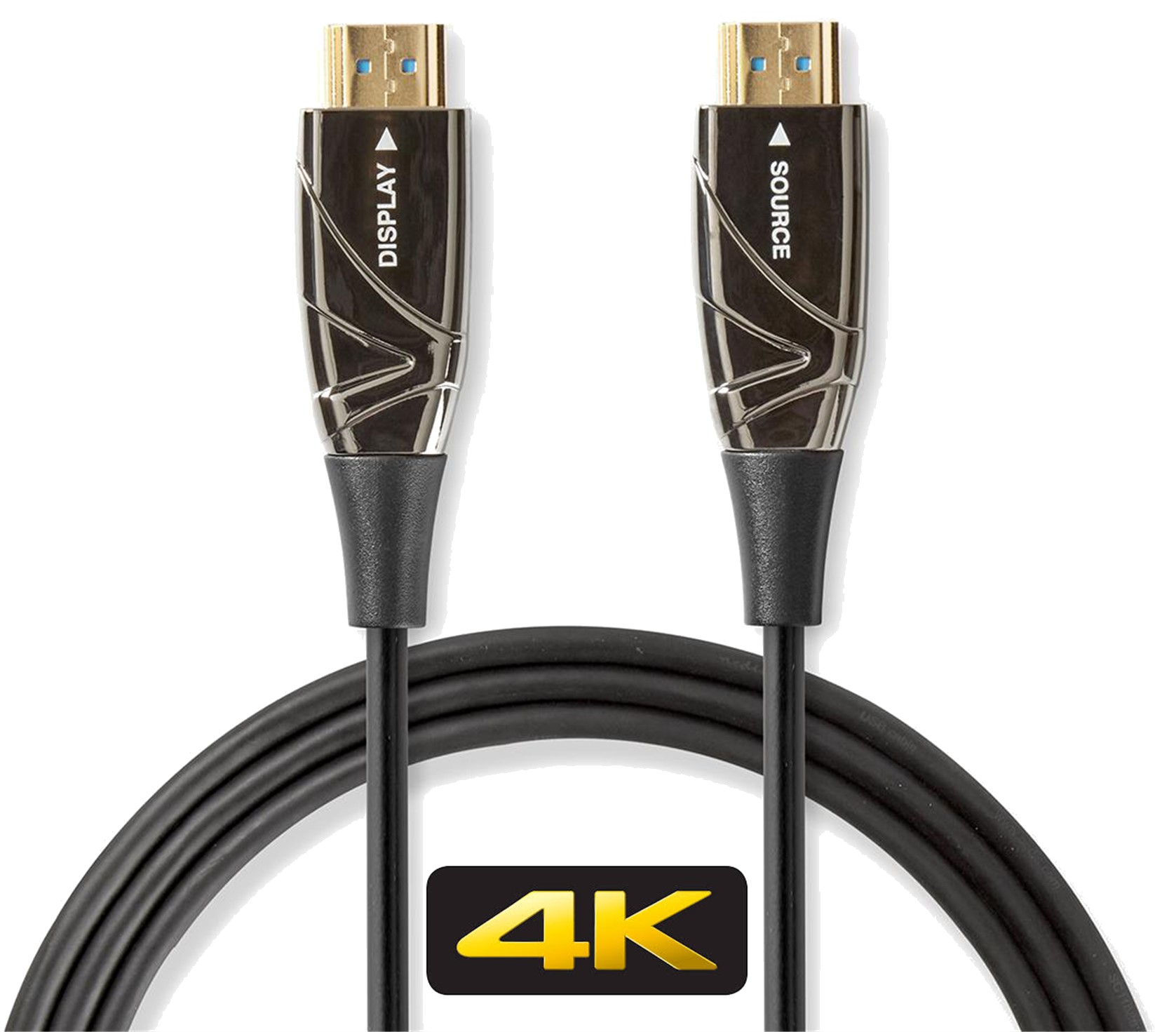 4K HDMI > HDMI Optische kabel 100m zwart max. 4K/60Hz met High Speed Ethernet - Afbeelding 4