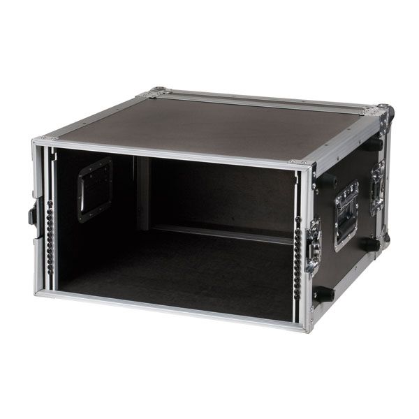 Flightcase 19″ rack 6 HE zwart - Afbeelding 3