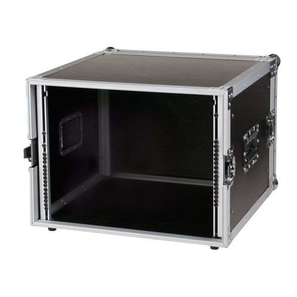 Flightcase 19″ rack 8 HE zwart - Afbeelding 3