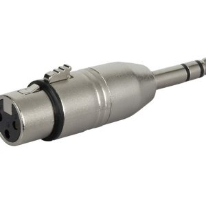 3p XLR female > 6,3mm jack stereo adapter