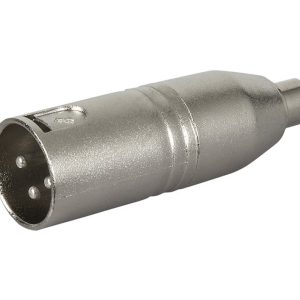 3p XLR male > RCA female adapter