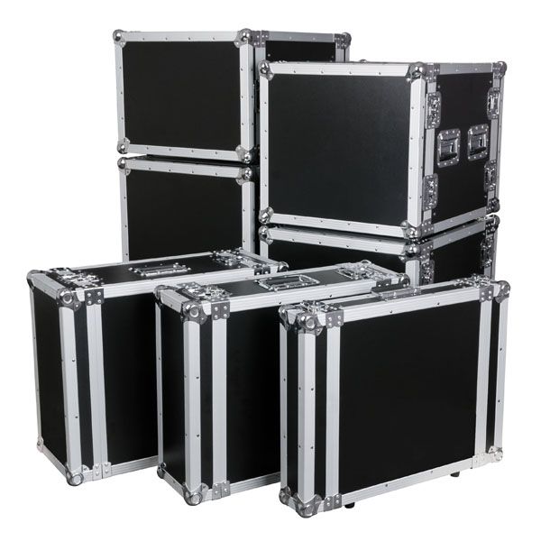 Flightcase 19″ rack 6 HE zwart - Afbeelding 5