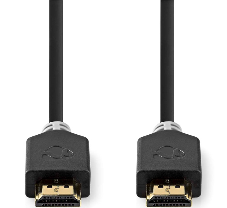 4K HDMI > HDMI kabel 1m donker grijs max. 3840 x 2160 met High Speed Ethernet - Afbeelding 3