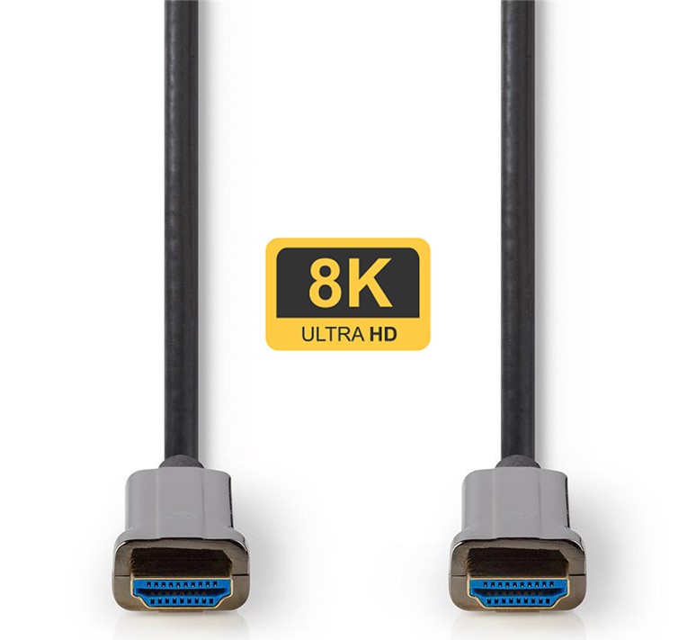 8K HDMI > HDMI Optische kabel 75m zwart max. 8K/60Hz met High Speed Ethernet - Afbeelding 3