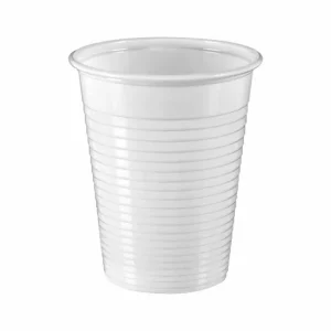 1000 st. Witte Plastic Bekers 200 mL / 7.5 oz