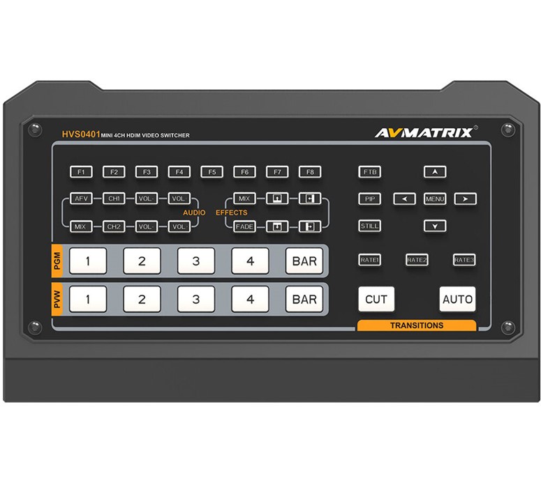 AV Matrix HVS0401 4 kanaals HDMI mini live video mixer/streamer NIET MEER LEVERBAAR ZIE RSHVS0402U - Afbeelding 5