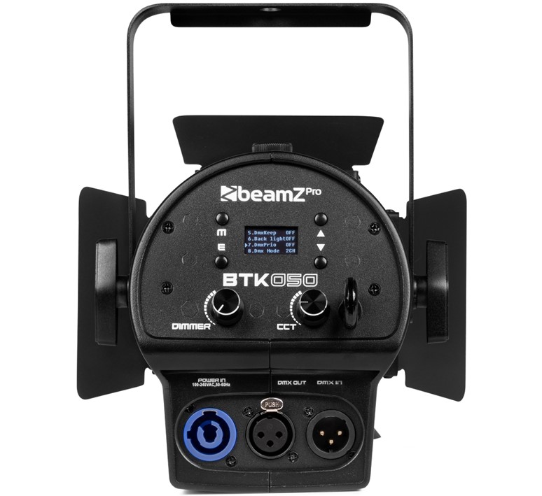 BeamZ Pro BTK-050Z mini fresnel zoom toneelspot 2x 50W LED warm wit/ koel wit 3p DMX 2700K – 6500K - Afbeelding 9