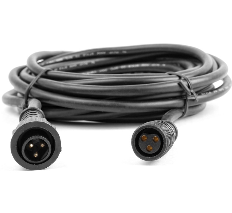 BeamZ Pro koppel kabel set voor LED PAR IP65 1x 5m 240V verlengkabel & 1x 5m DMX verlengkabel - Afbeelding 3