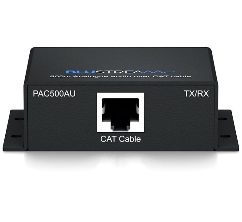 Blustream PAC-500AU passieve audio over CAT-kabel verleng set voor analoge audiosignalen tot 500m - Afbeelding 4