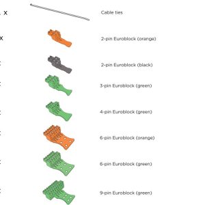 Bose connector set voor CSP-1248 met 11x Euroblock conector