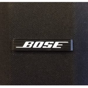 Bose naamplaat met logo zwart t.b.v. Panaray 402-(II)