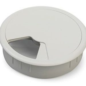 Bureau doorvoer 60mm lichtgrijs