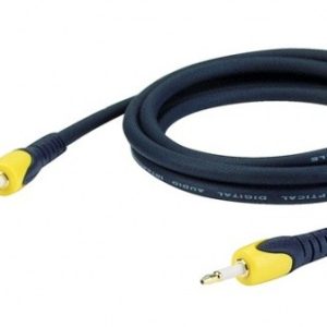 Optische audio kabel 1,5m met mini plug inclusief 2 Toslink adapters OP = OP de laatste