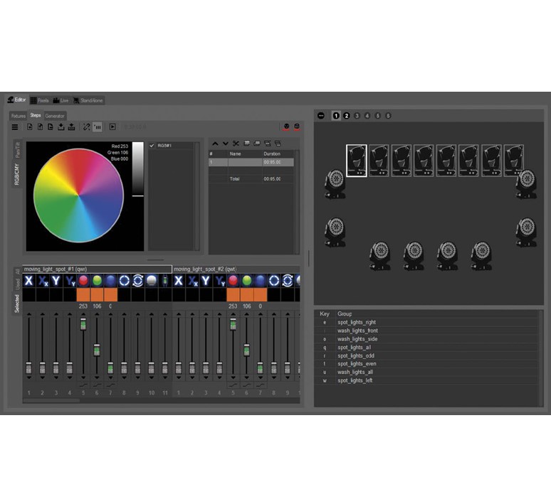 Losse IR afstandsbediening voor Showtec Quick DMX rack 1024 DMX kanalen met 18 presets - Afbeelding 9