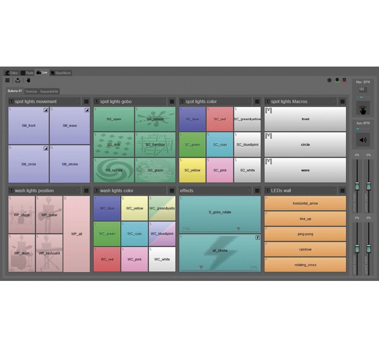 Losse IR afstandsbediening voor Showtec Quick DMX rack 1024 DMX kanalen met 18 presets - Afbeelding 8