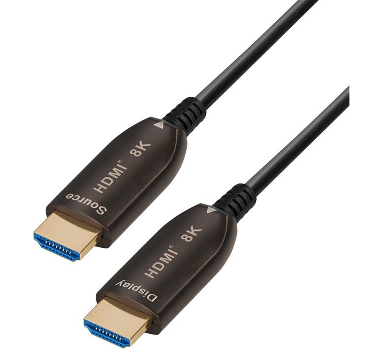 MaxTrack 8K HDMI > HDMI 2.2 Optische kabel 30m zwart max. 8K/60Hz 48 Gbps met actieve chip en High Speed Ethernet - Afbeelding 3