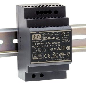 Mean Well HDR HDR-60-24 universele voedingseenheid 24VDC/2,5A 60W