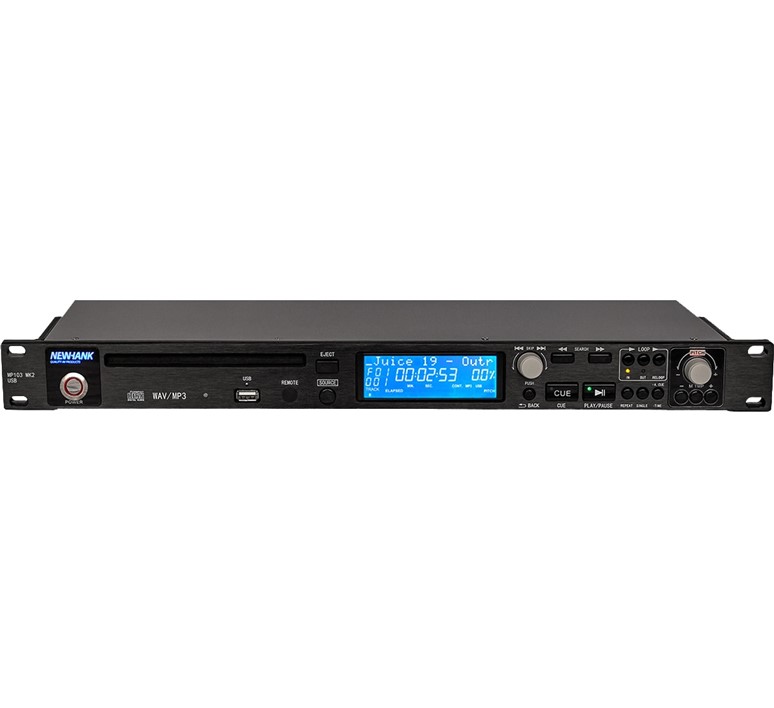 Newhank MP-103MK2 enkele CD/USB kaart speler met afstand bediening DEMO van € 399,- NIET MEER LEVERBAAR