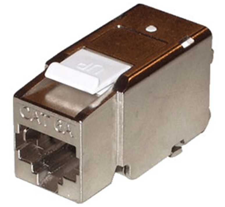 Radiall Cat-6A RJ45 keystone zonder gereedschap te monteren - Afbeelding 2