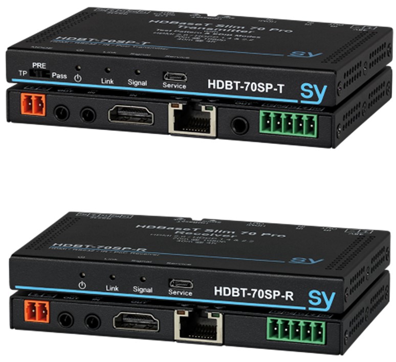 SY SY-HDBT70-SLIM-EDGE-R HDBT > HDMI ontvanger met RS-232 tot 70m met PoC (Power over Cable) - Afbeelding 3